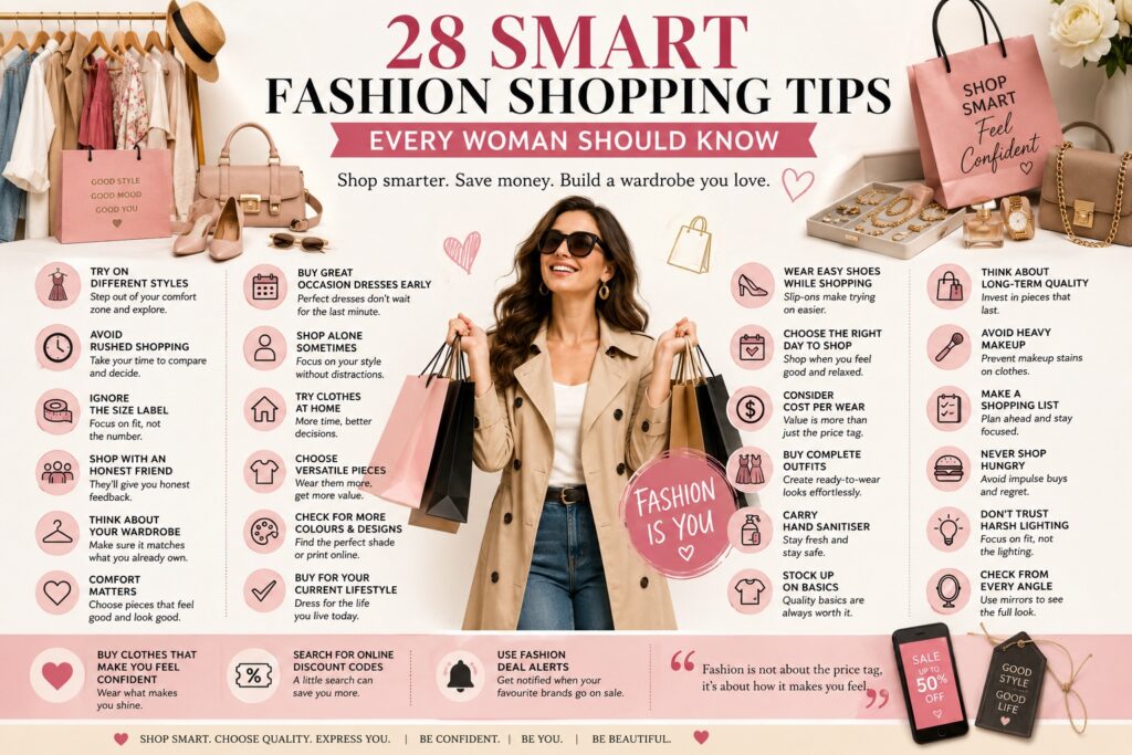 28 smart fashion shopping tips